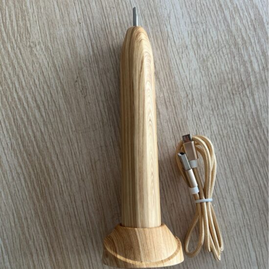 Eco bamboo electric toothbrush with sonic vibration and smart timer