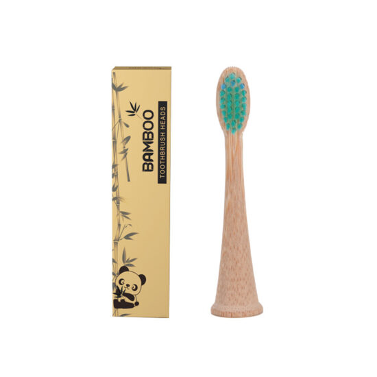 Bamboo toothbrush head compatible with Philips Sonicare HX series