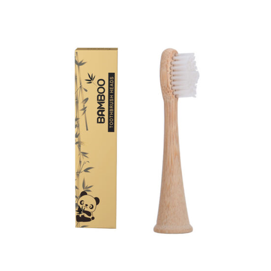 Bamboo toothbrush head compatible with Philips Sonicare HX series