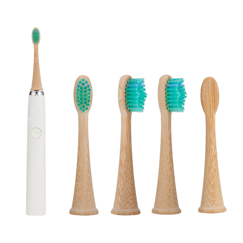 Bamboo toothbrush head compatible with Philips Sonicare HX series