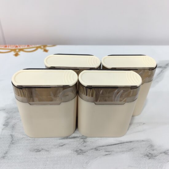 Boxed dual-end bamboo toothpicks with dental floss for home and hotel use