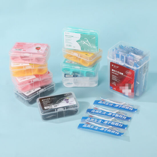 Fruit-Flavored Individually Wrapped Colorful Dental Floss Family Pack for Fresh Breath