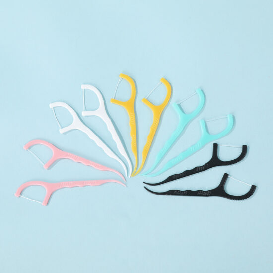 Fruit-Flavored Individually Wrapped Colorful Dental Floss Family Pack for Fresh Breath