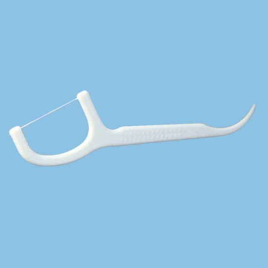 Disposable dental floss picks in tube with high-elastic smooth floss