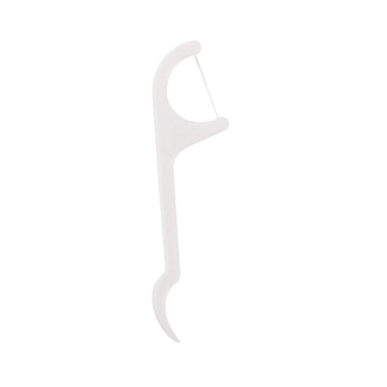 Disposable dental floss picks in tube with high-elastic smooth floss