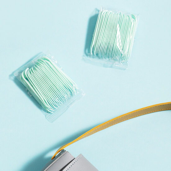 Baishijie bamboo charcoal dual-thread dental floss picks boxed for wholesale