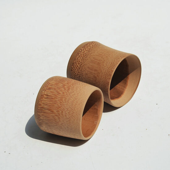  Custom carbonized bamboo tea cup for Kung Fu tea, beer, or water – minimalist design