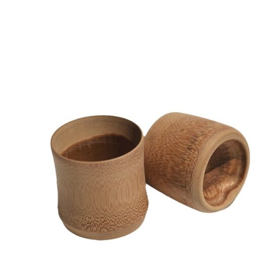  Custom carbonized bamboo tea cup for Kung Fu tea, beer, or water – minimalist design