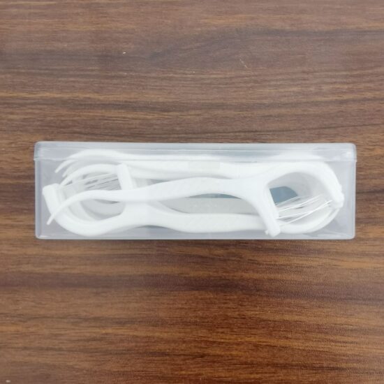 Boxed disposable dental floss picks with high tensile strength and gum-friendly tips