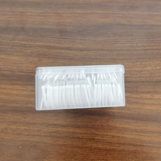 Boxed disposable dental floss picks with high tensile strength and gum-friendly tips