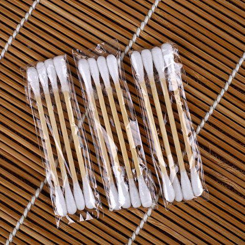 Travel-size individually wrapped cotton swabs for hotel and spa use