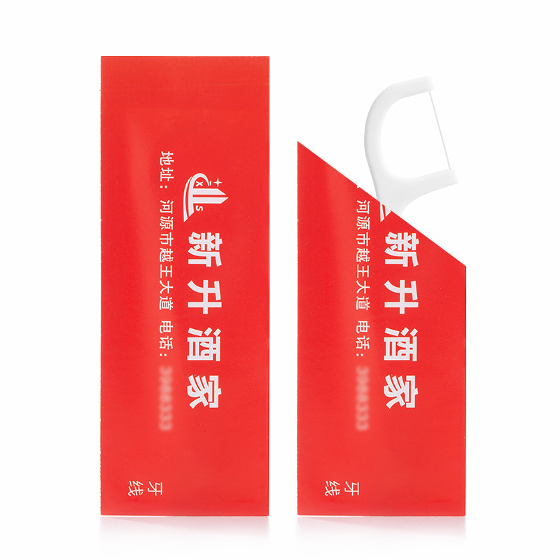 Individually Wrapped Disposable Floss Picks – Custom Hotel Floss Toothpicks