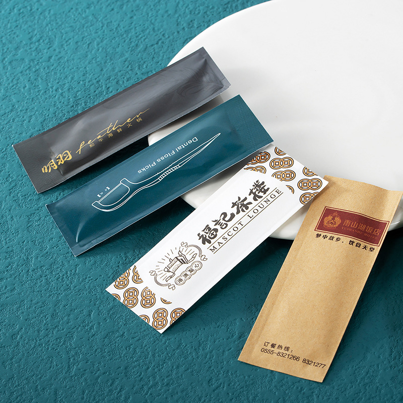 Individually Wrapped Disposable Floss Picks – Custom Hotel Floss Toothpicks