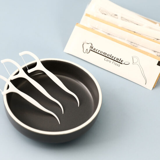 Custom logo individually wrapped dental floss picks for hotel and clinic use