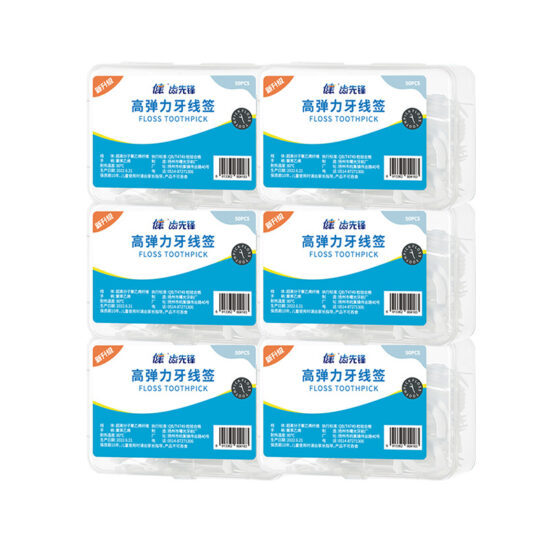 Jian high elasticity ultra-thin disposable dental floss picks family pack