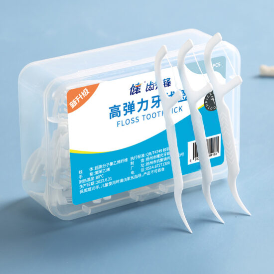 Jian high elasticity ultra-thin disposable dental floss picks family pack