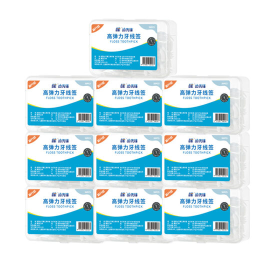 Jian high elasticity ultra-thin disposable dental floss picks family pack
