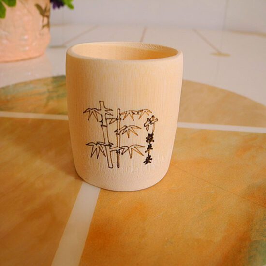 Natural handmade bamboo tea and wine cups eco-friendly drinking vessels