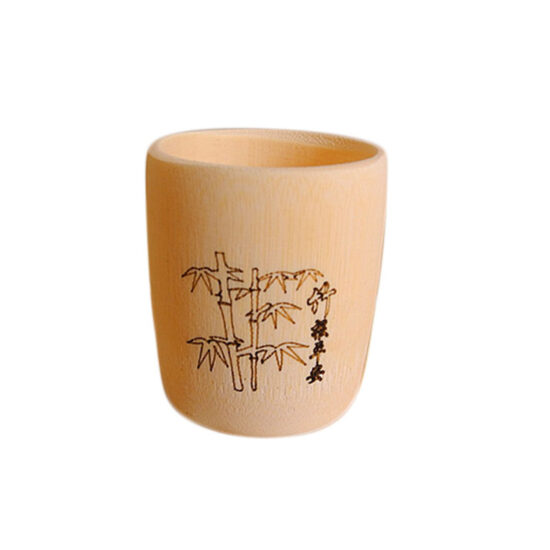 Natural handmade bamboo tea and wine cups eco-friendly drinking vessels