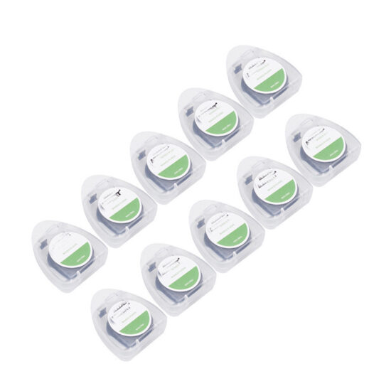 "Disposable Charcoal Dental Floss Picks with Black Mint Wax, 50m in Plastic Box"