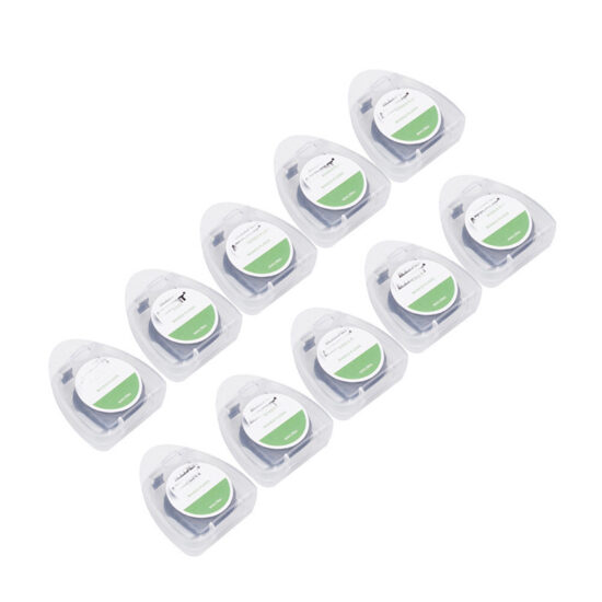 "Disposable Charcoal Dental Floss Picks with Black Mint Wax, 50m in Plastic Box"