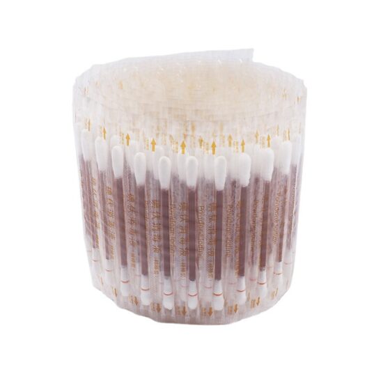 Single-use povidone-iodine cotton swab for baby and wound disinfection