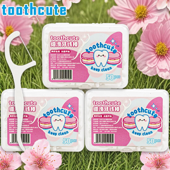 Toothcute ultra-thin dental floss 6-box set – portable strong floss for tight teeth cleaning