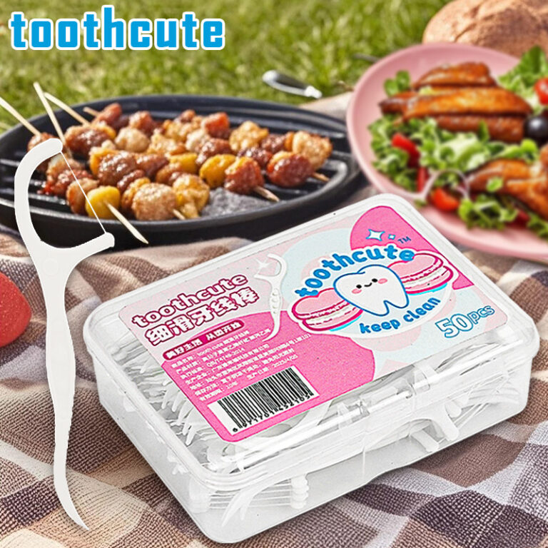 Toothcute ultra-thin dental floss 6-box set – portable strong floss for tight teeth cleaning