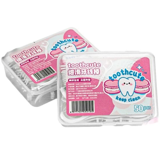 Toothcute ultra-thin dental floss 6-box set – portable strong floss for tight teeth cleaning