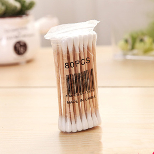 30PCS Long Bamboo Cotton Swabs for Lash Cleaning and Skincare

