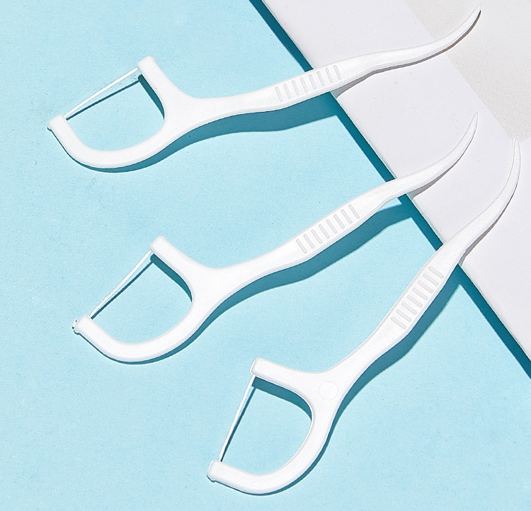 Individually Wrapped Disposable Dental Floss Picks for Hotels, Restaurants, and Hospitals